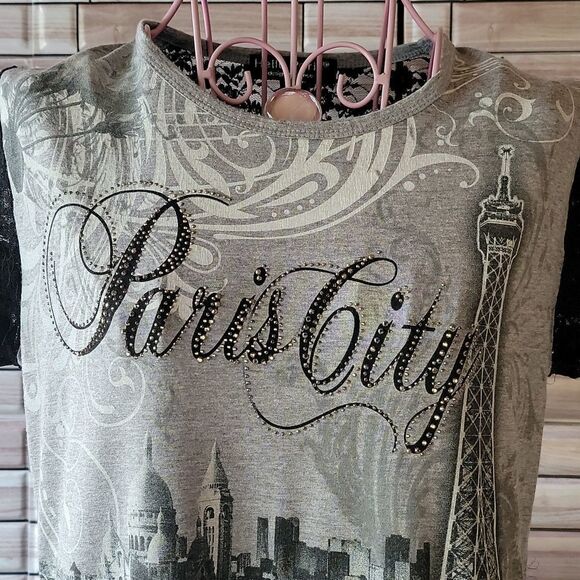 Hello Paris printed tee Size 3 - Picture 2 of 9
